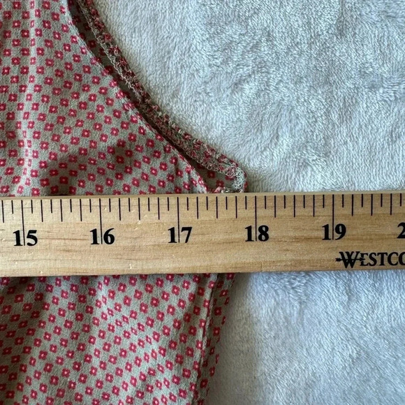 NWOT $375 ROBERT FRIEDMAN Silk Blend Pink and Brown Sheer Blouse - Picture 8 of 9